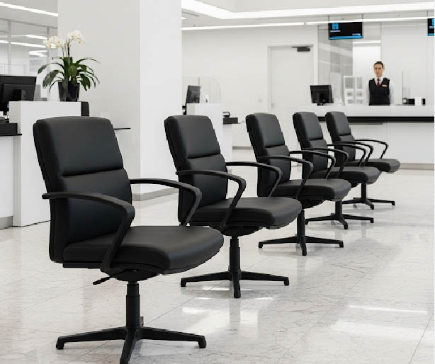 office chair in bank